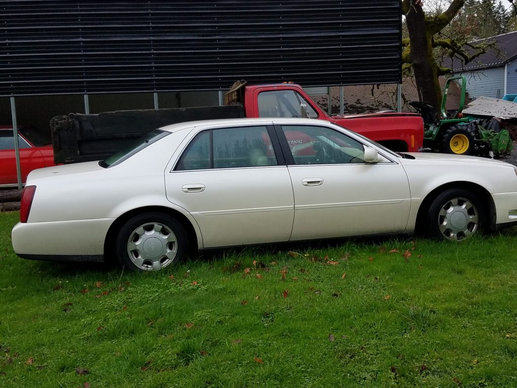 The Cadillac that I lived in during 2016 and parts of 2017, driving around the country working as a consultant.