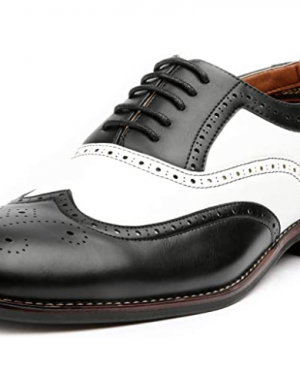 Men's Art Deco Style Two Toned Oxford Shoes