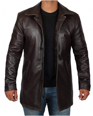 Blingsoul Men's Brown Leather Jacket