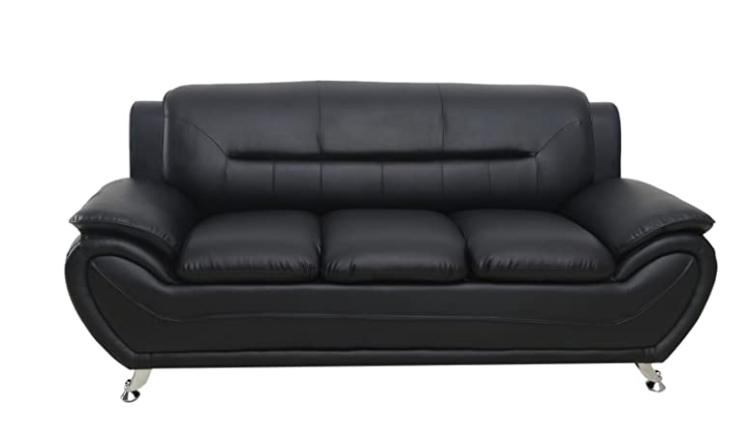 Container Furniture Direct Michael Sofa And Loveseat Black