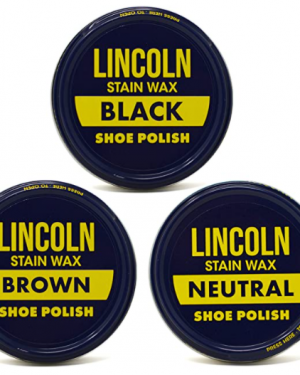 Lincoln Stain Wax Shoe Polish Black, Brown, Neutral Variety