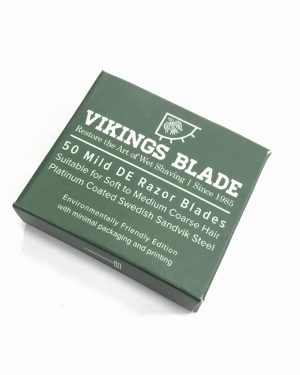 VIKINGS BLADE Swedish Steel Replacement Razor Blades, 50 Pack