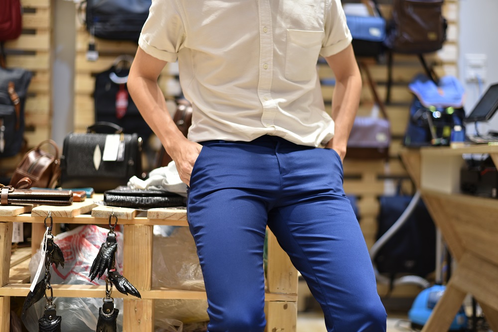 Mens Chino Trouser Casual Straight Leg 100% Cotton Half Elasticated Jeans  Pants | eBay