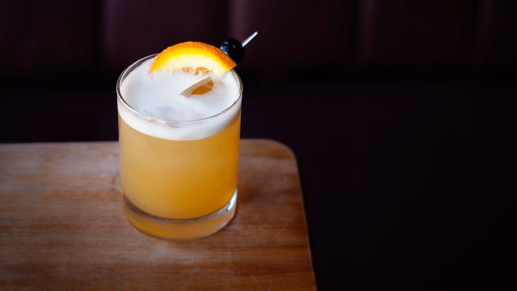 An authentic old school Whiskey Sour