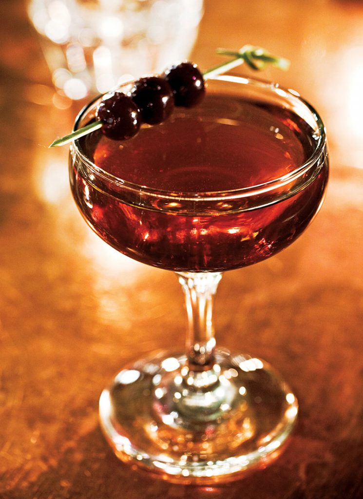 A Manhattan cocktail