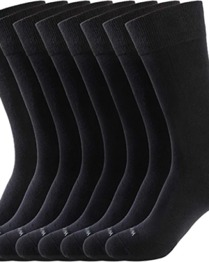 WANDER Men's Dress Socks Cotton Thin Classic Lightweight Socks 6/8 Pairs Solid & Patterned Soft Breathable Socks